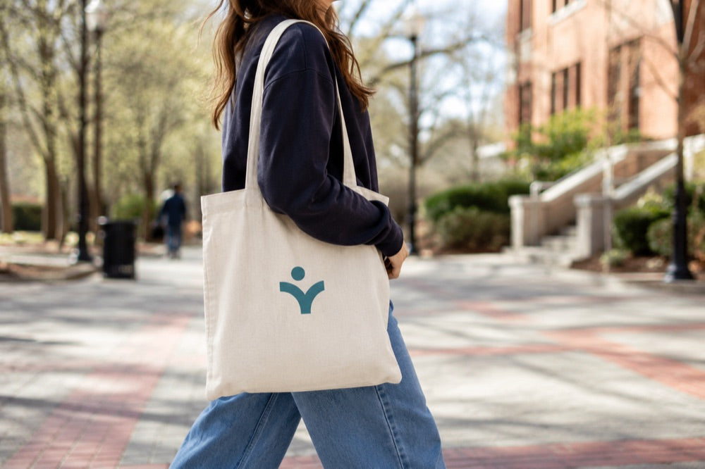 Custom branded tote bag
